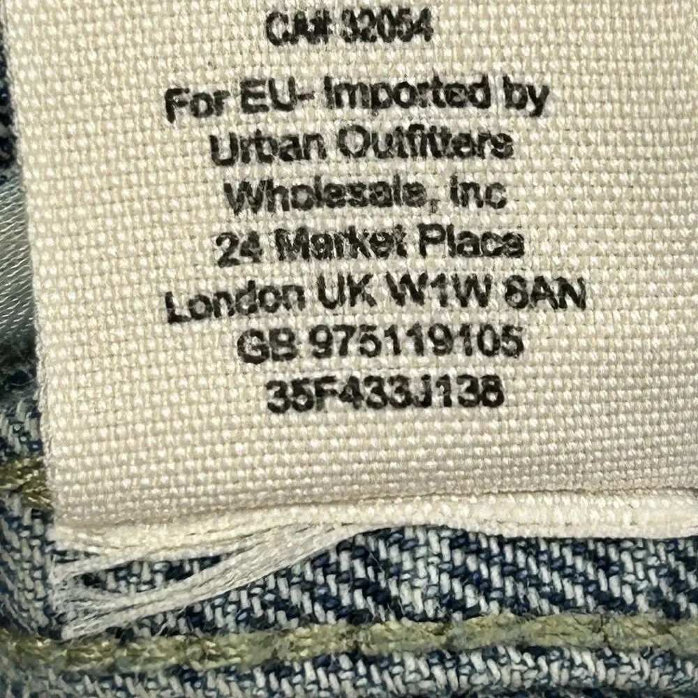 Free People Distressed Knit Denim Jean Jacket Women XS Blue Grey NO HOOD - Picture 9 of 12